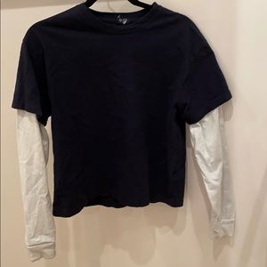 Brandy Melville Navy blue Long Sleeve shirt!